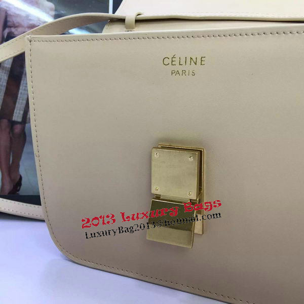 Celine Classic Box Flap Bag Calfskin Leather C88008 Apricot