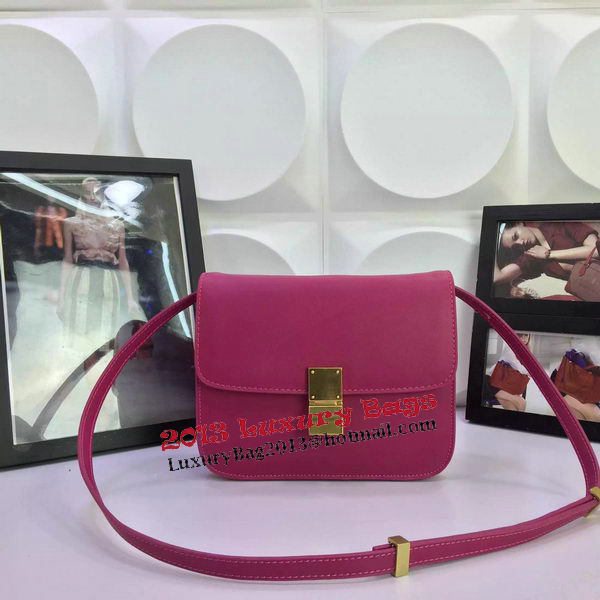 Celine Classic Box Flap Bag Calfskin Leather C88008 Rosy