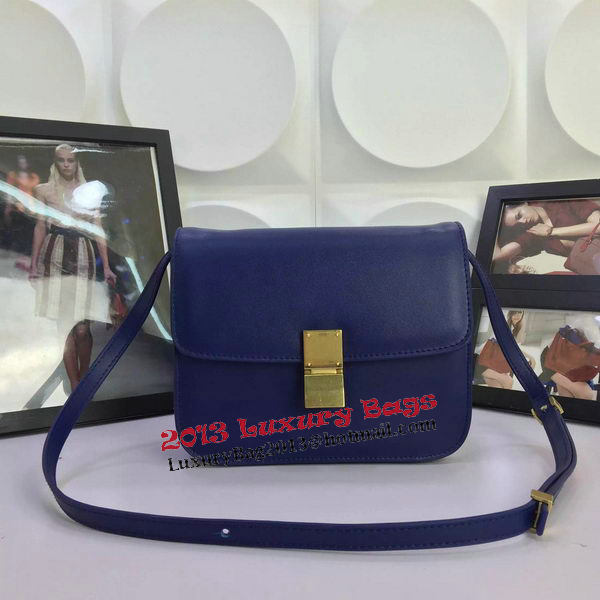 Celine Classic Box Flap Bag Calfskin Leather C88008 Royal