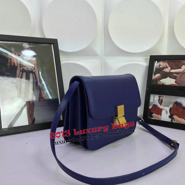 Celine Classic Box Flap Bag Calfskin Leather C88008 Royal