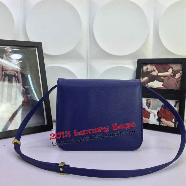 Celine Classic Box Flap Bag Calfskin Leather C88008 Royal