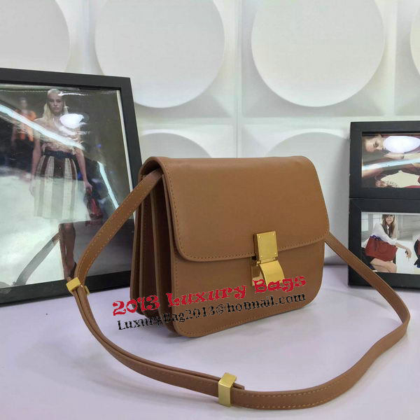 Celine Classic Box Flap Bag Calfskin Leather C88008 Wheat