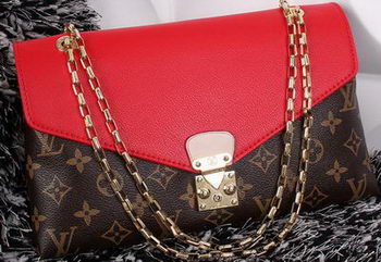 Louis Vuitton Monogram Canvas Pallas Chain Aurore Bag M41200 Red