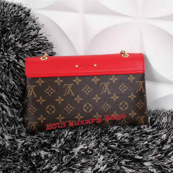 Louis Vuitton Monogram Canvas Pallas Chain Aurore Bag M41200 Red