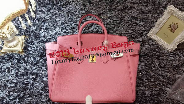 Hermes Birkin 30CM Tote Bags Litchi Leather H30LI Cherry