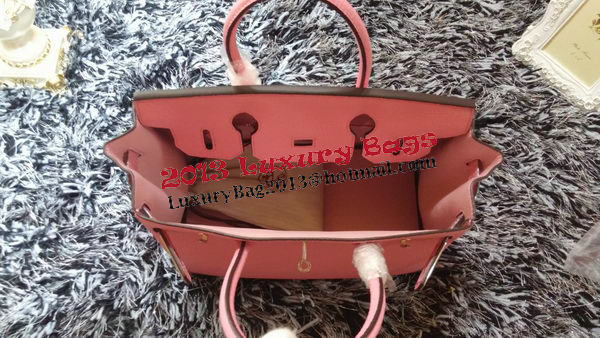 Hermes Birkin 30CM Tote Bags Litchi Leather H30LI Cherry