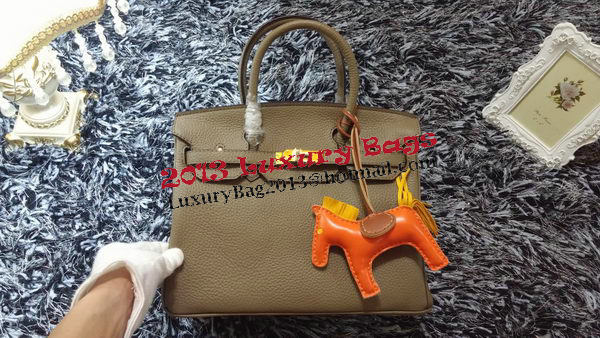 Hermes Birkin 30CM Tote Bags Litchi Leather H30LI Khaki