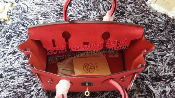 Hermes Birkin 30CM Tote Bags Litchi Leather H30LI Pink