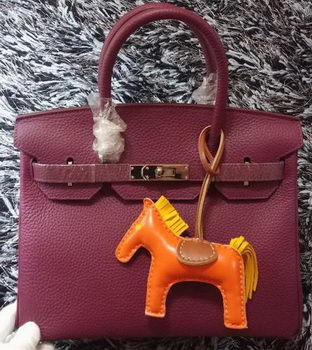 Hermes Birkin 30CM Tote Bags Litchi Leather H30LI Purple