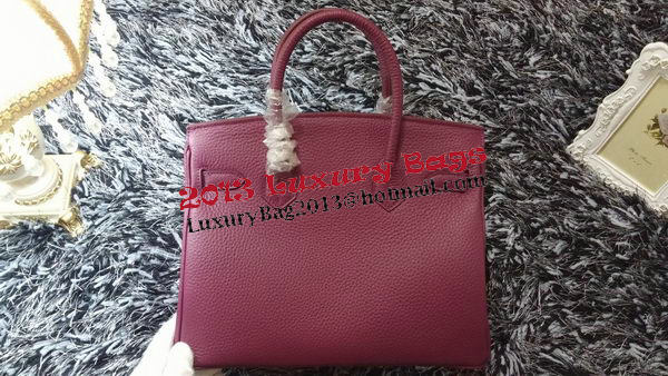 Hermes Birkin 30CM Tote Bags Litchi Leather H30LI Purple