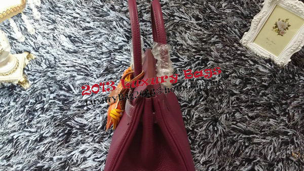 Hermes Birkin 30CM Tote Bags Litchi Leather H30LI Purple