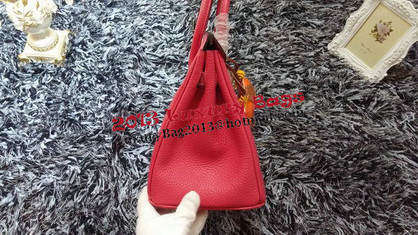 Hermes Birkin 30CM Tote Bags Litchi Leather H30LI Rose