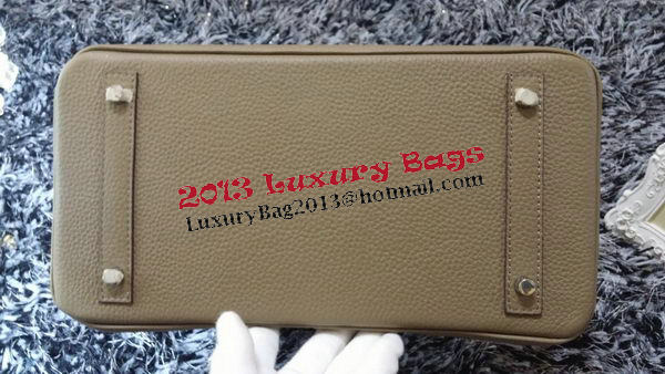 Hermes Birkin 35CM Tote Bag Litchi Leather HB35GL Grey