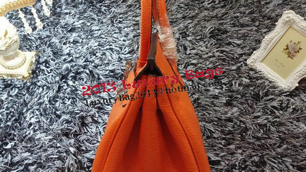 Hermes Birkin 35CM Tote Bag Litchi Leather HB35GL Orange