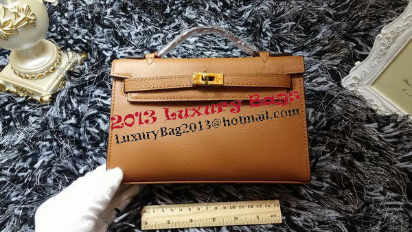 Hermes MINI Kelly 22cm Tote Bag Calf Leather K011 Wheat