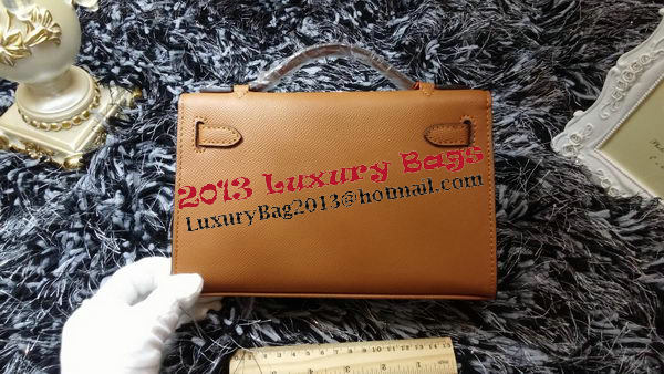 Hermes MINI Kelly 22cm Tote Bag Calf Leather K011 Wheat