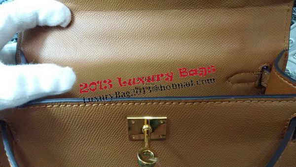 Hermes MINI Kelly 22cm Tote Bag Calf Leather K011 Wheat