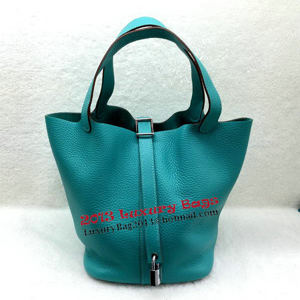 Hermes Picotin Lock 22cm Bags Litchi Leather HPL1048 Green