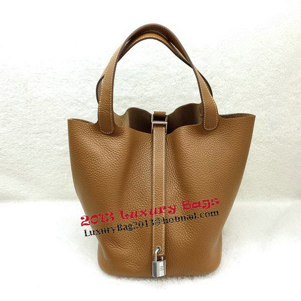 Hermes Picotin Lock 22cm Bags Litchi Leather HPL1048 Wheat