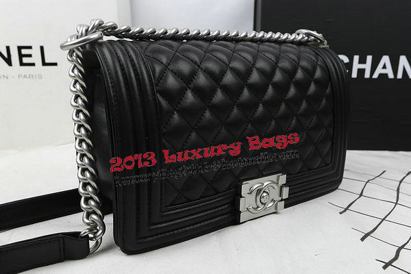 Boy Chanel Flap Bag Original Calfskin Leather A67025 Black