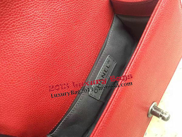 Boy Chanel Flap Shoulder Bag Cannage Pattern A67085 Red