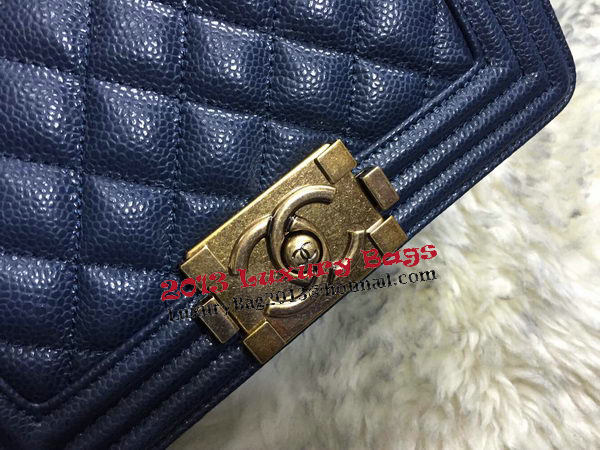 Boy Chanel Flap Shoulder Bags Cannage Pattern A67085 Royal