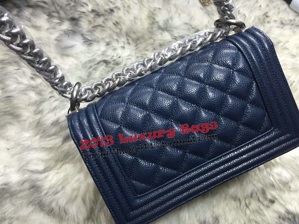 Boy Chanel Flap Shoulder Bags Cannage Pattern A67085 Royal