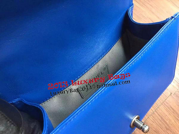 Boy Chanel Flap Shoulder Bags Sheepskin Leather A67085 Blue