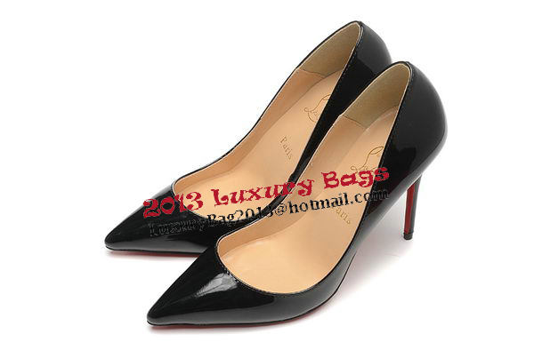 Christian Louboutin 100mm Pump Patent Leather CL1493 Black