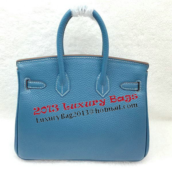 Hermes Birkin 25CM Tote Bag Original Leather H25T Blue