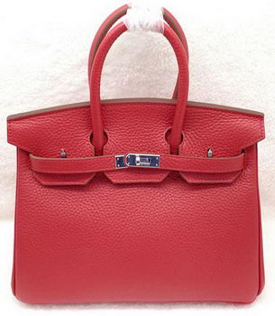 Hermes Birkin 25CM Tote Bag Original Leather H25T Red