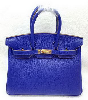 Hermes Birkin 25CM Tote Bag Original Leather H25T Royal