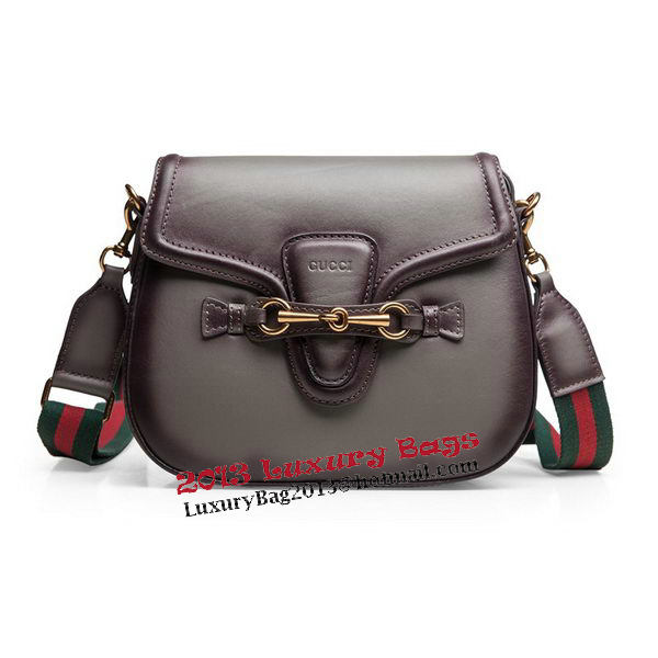 Gucci Lady Web Calfskin Leather Shoulder Bags 383848 Grey