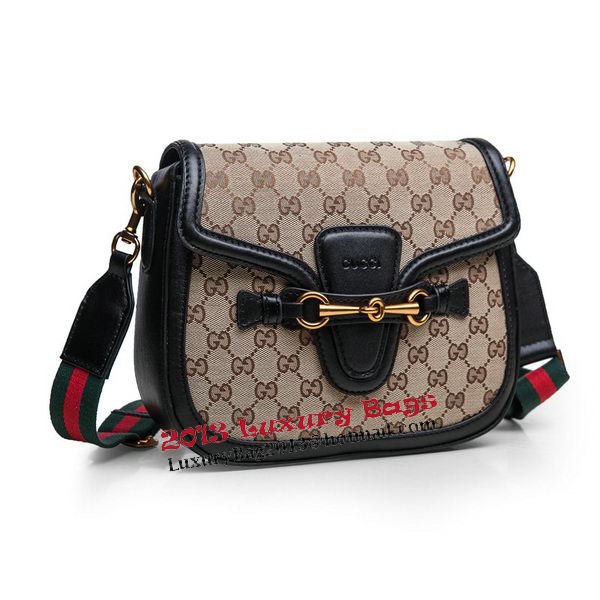 Gucci Lady Web Original GG Canvas Shoulder Bags 383848 Black