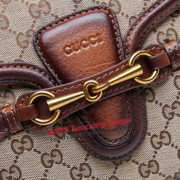 Gucci Lady Web Original GG Canvas Shoulder Bags 383848 Brown