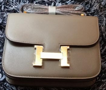 Hermes Constance Bag Litchi Leather H9998 Grey