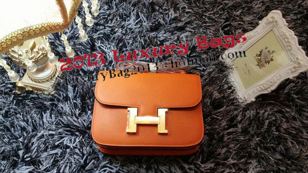 Hermes Constance Bag Litchi Leather H9998 Orange