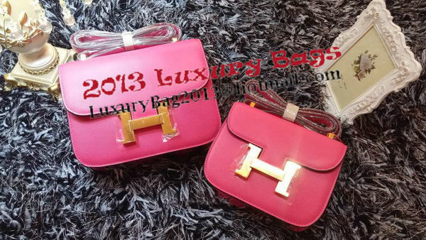 Hermes Constance Bag Litchi Leather H9998 Rose