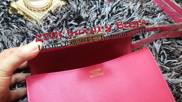 Hermes Constance Bag Litchi Leather H9998 Rose