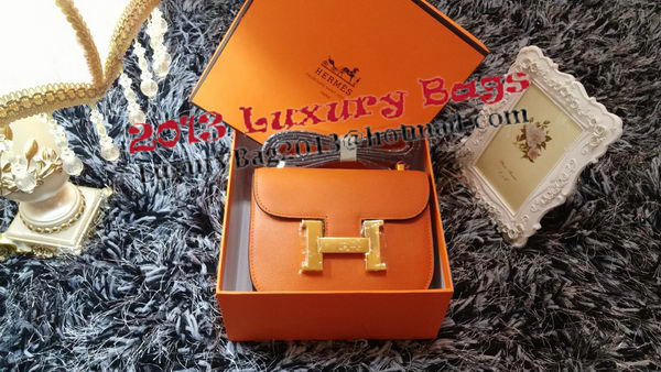 Hermes Constance Bag Litchi Leather H9999L Orange