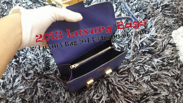 Hermes Constance Bag Litchi Leather H9999L Royal