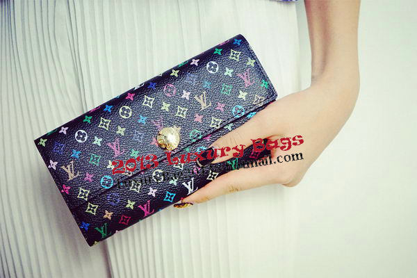 Louis Vuitton M60734 Monogram Multicolore Sarah Wallet