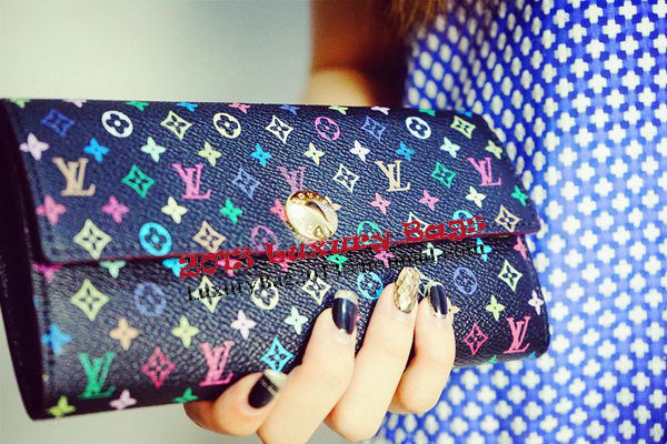 Louis Vuitton M60734 Monogram Multicolore Sarah Wallet