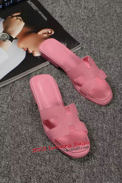 Hermes Slipper Togo Leather HO060 Pink