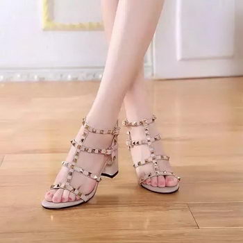 Valentino Sandals Leather VT528 Apricot