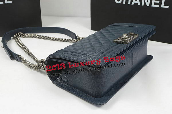 Boy Chanel Flap Bag Original Royal Cannage Pattern A67025 Silver