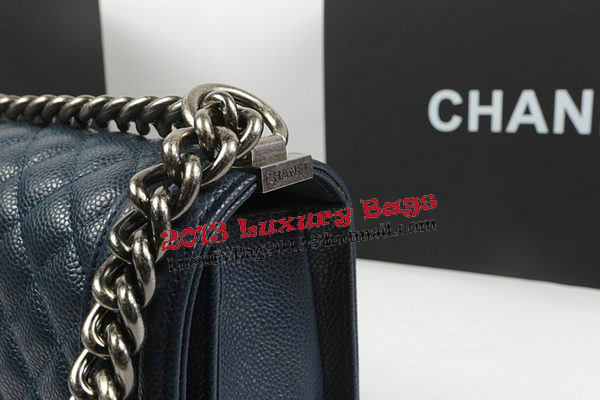 Boy Chanel Flap Bag Original Royal Cannage Pattern A67025 Silver