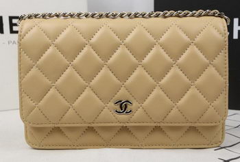 Chanel mini Flap Bag Original Sheepskin Leather A33814 Apricot