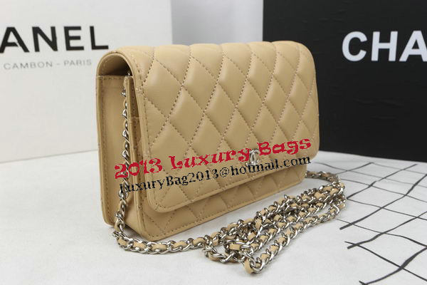 Chanel mini Flap Bag Original Sheepskin Leather A33814 Apricot