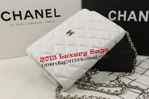 Chanel mini Flap Bag Original Sheepskin Leather A33814 OffWhite